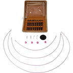 Interchangeable Circular Knitting Needles Set Aluminum Knitting Needle Kit with Case, 31 PCS/Pack — 31 PCS/Pack