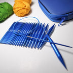 Interchangeable Circular Knitting Needles Set Aluminum Needles Kit with Case, 40 PCS/Pack — 40 PCS/Pack