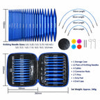 Interchangeable Circular Knitting Needles Set Aluminum Needles Kit with Case, 40 PCS/Pack — view 6