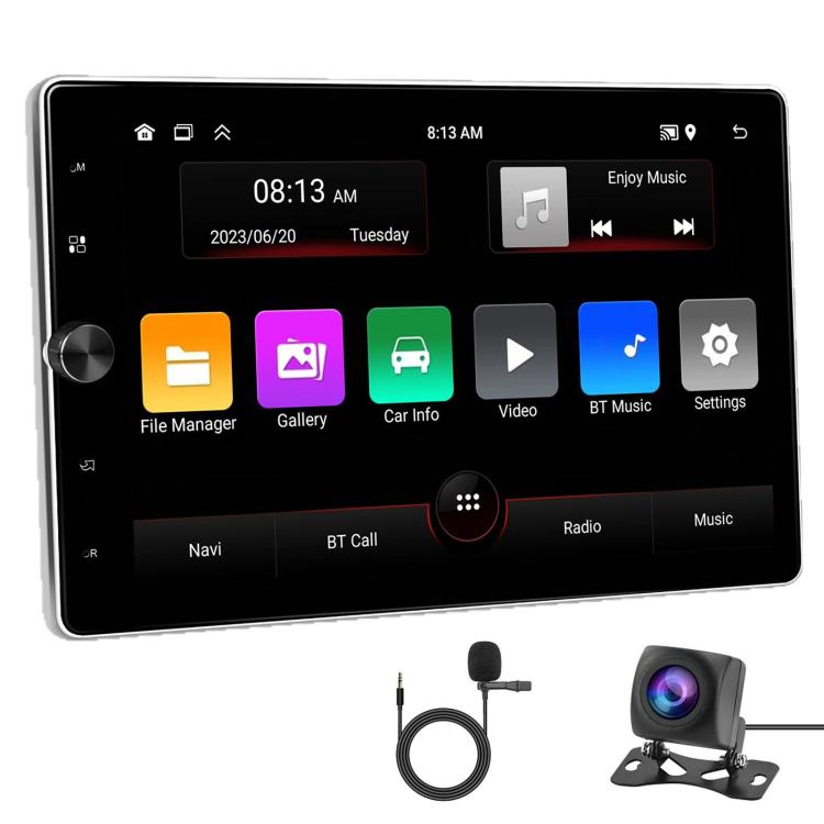 10.4 inch Single-Chassis Android Car Navigation System Wireless CarPlay 2+64GB Unit — Standard