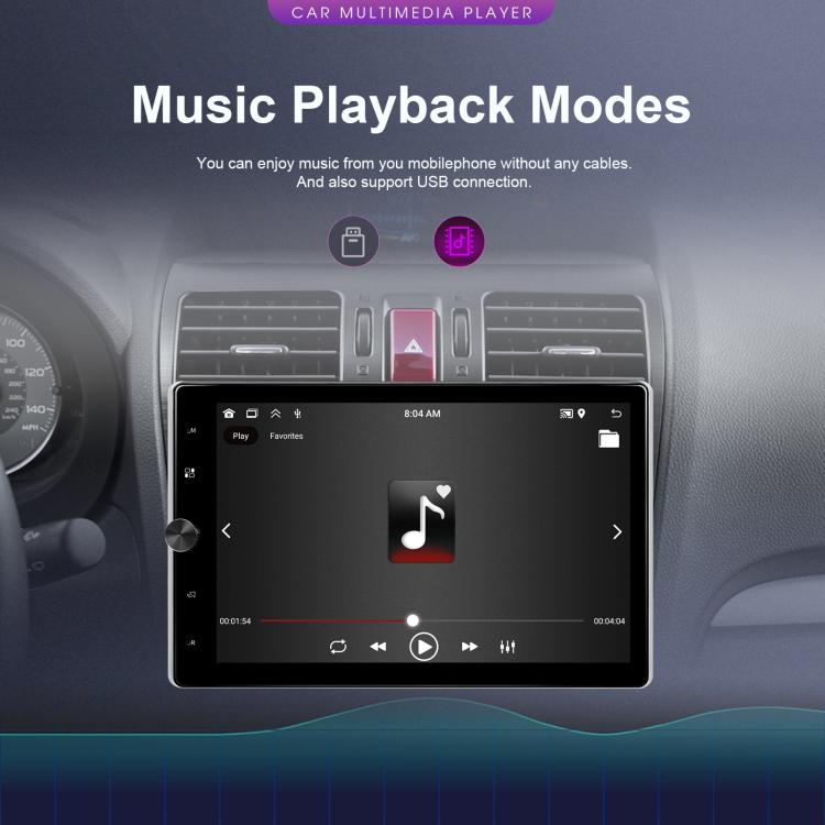 10.4 inch Single-Chassis Android Car Navigation System Wireless CarPlay 2+64GB Unit — view 7
