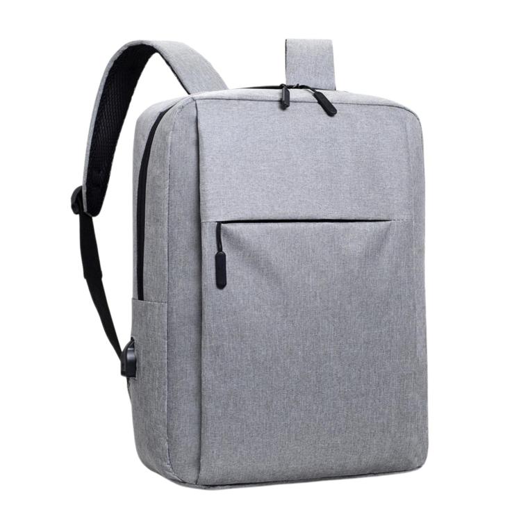 Large Capacity Laptop Backpack Business Casual Student Rucksack — Black