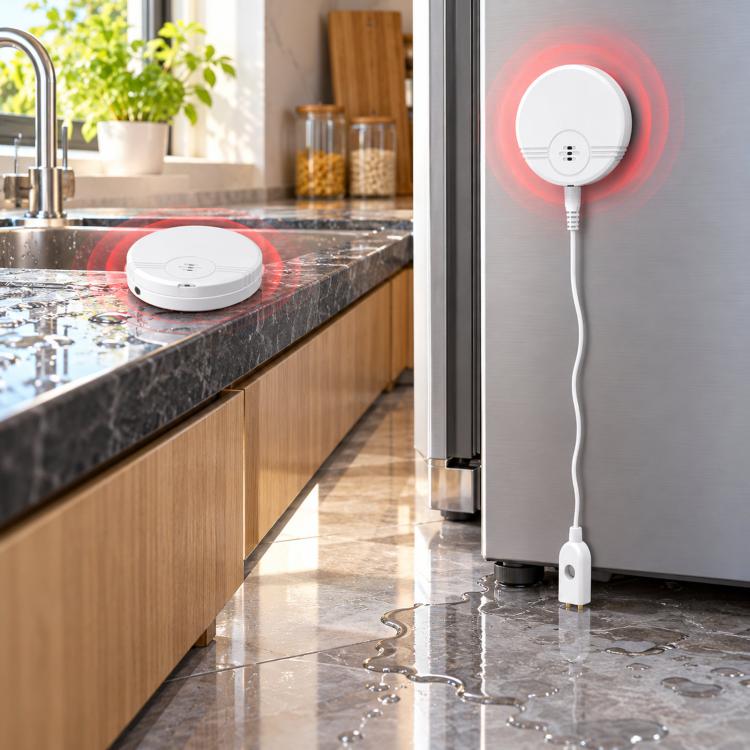 Water Leak Detector 135dB Loud Alarm Sensor — S80A With Detection Cable