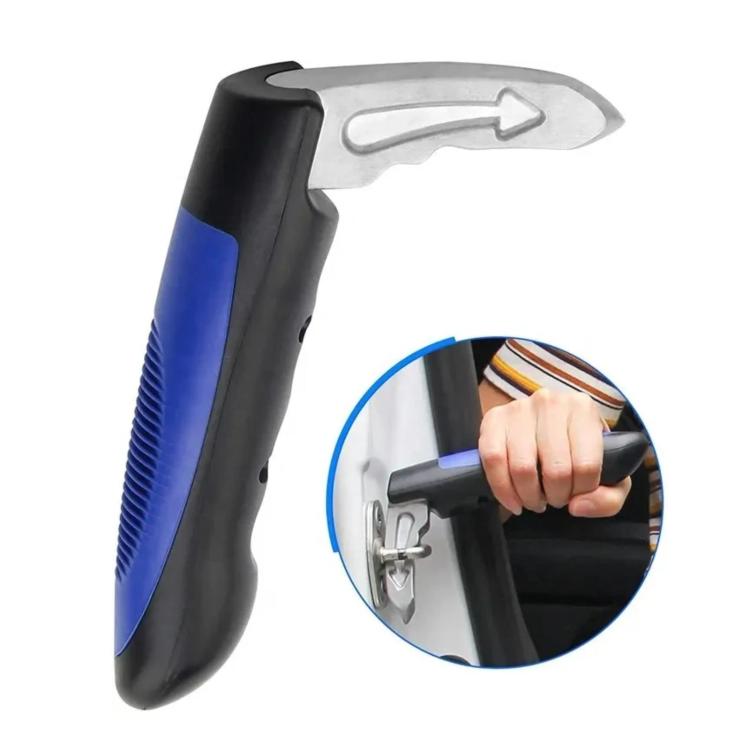Multifunctional Vehicle Assist Handle With Emergency Window-Breaking Safety Hammer