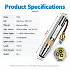 Flashlight For Gemstone Identification High-Brightness UV Light With Three Light Sources — view 2