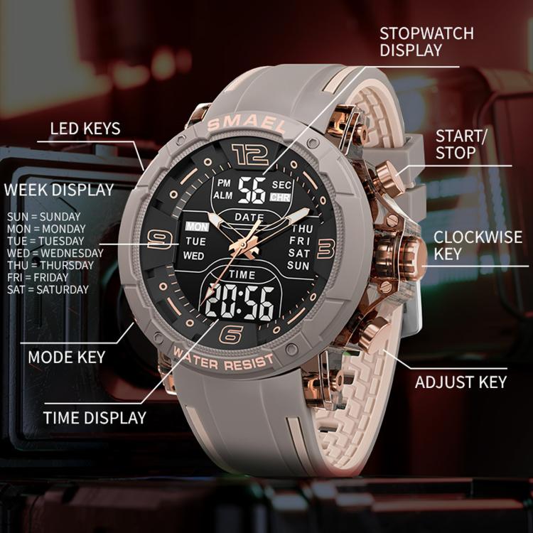 SMAEL 8140 Outdoor Use Multifunctional Waterproof Digital Sports Watch for Students — view 9