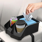 Car Tissue Box Armrest Box Cup Organizer