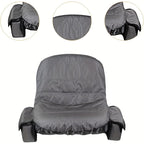 Waterproof Lawn Mower Seat Cover Heavy Duty Riding Mower Seat Protector — with Storage Pockets