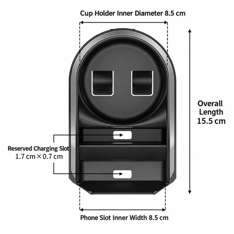 Multifunctional Car Cup Holder Headrest Hook Phone Mount — view 3