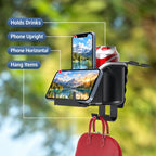 Multifunctional Car Cup Holder Headrest Hook Phone Mount — view 6