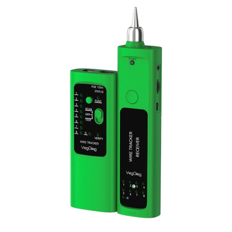 VegGieg V-E112 Multifunctional Network Cable Tester POE Anti-Burn Wire Tracker