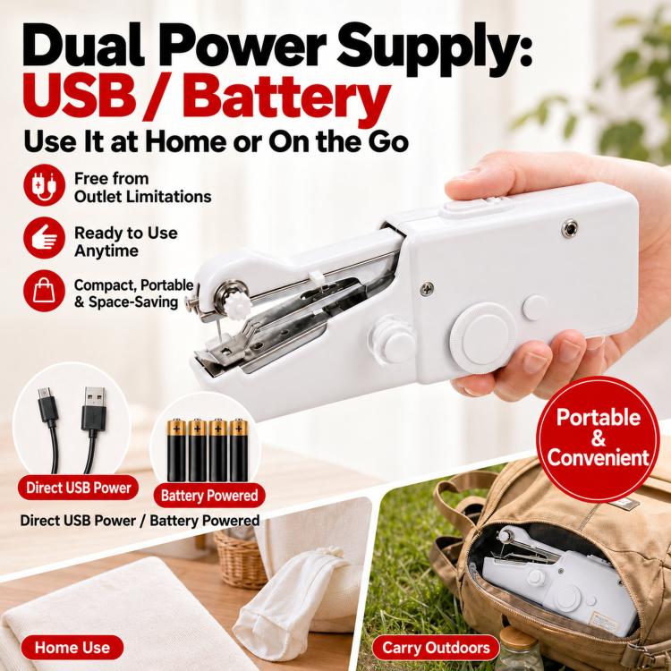 Household Handheld Electric Sewing Machine Multifunctional Mini DIY Sewing Machine — view 5