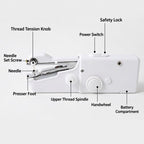 Household Handheld Electric Sewing Machine Multifunctional Mini DIY Sewing Machine — view 7