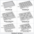 Bead Design Board DIY Jewelry-Making Tool — Small Bracelet Design Tray