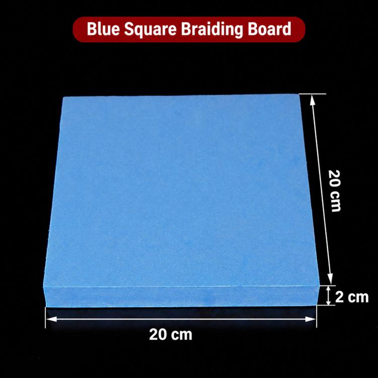 Chinese Knotting Braiding Loom With Multiple Hole Configurations For DIY Bracelet Making — 15x15 Blue