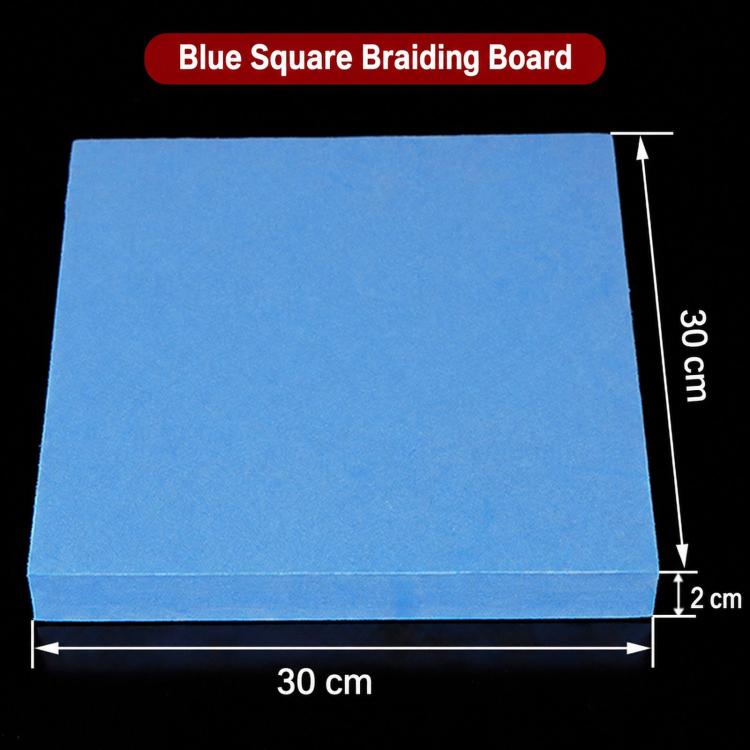 Chinese Knotting Braiding Loom With Multiple Hole Configurations For DIY Bracelet Making — 25x25 Blue
