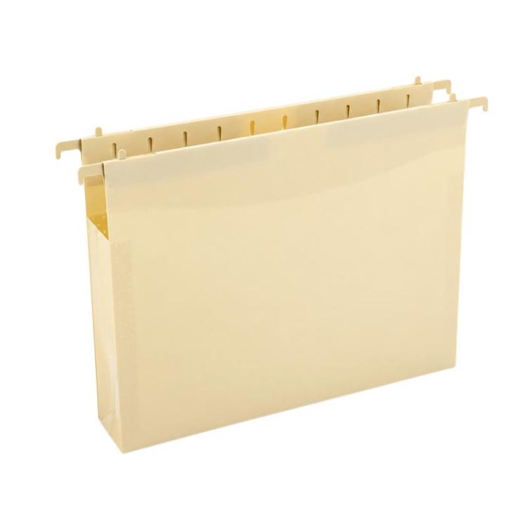 Letter Size PP Suspension Hanging Folder Document Sorting Organizer with Index Inserts for Office Filing Cabinet — Bean Green
