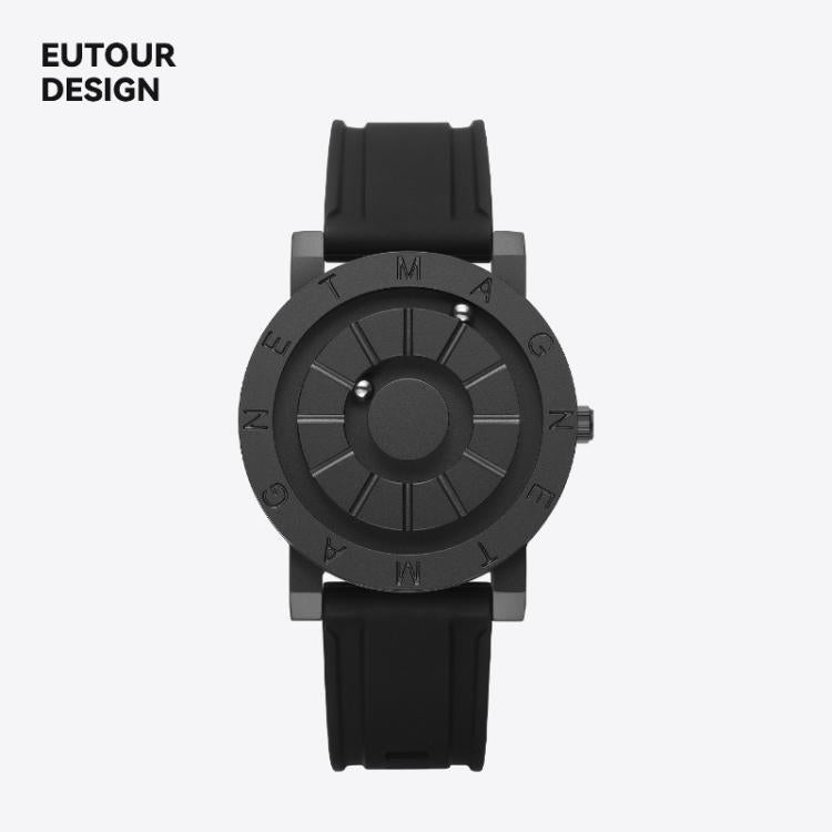 Magnetic Levitation Watch with Floating Hands, Sci-Fi Concept Quartz Wristwatch — EUTOUR E052C-G3B