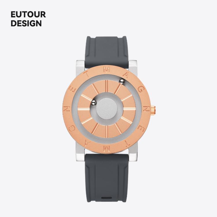 Magnetic Levitation Watch with Floating Hands, Sci-Fi Concept Quartz Wristwatch — EUTOUR E052A-J2A
