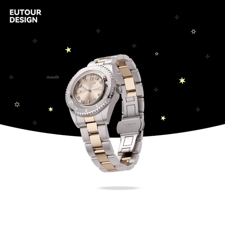 EUTOUR X069 Magnetic Watch for Women Unique Floating Hour Hand Design Minimalist Wristwatch