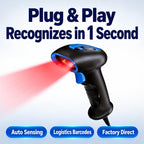 1D Barcode Scanner Device Handheld Scanner For Warehouse And Courier — view 4