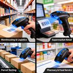 1D Barcode Scanner Device Handheld Scanner For Warehouse And Courier — view 5