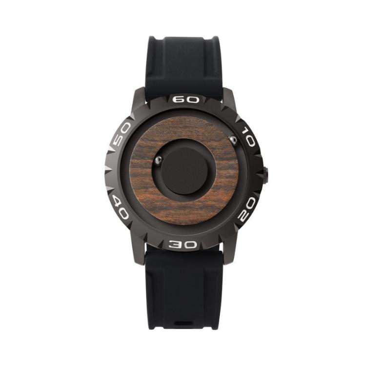 EUTOUR E030 Magnetic Levitation Watch Sci-Fi Floating Dial Wristwatch For Students With Silicone And Stainless Steel Strap Minimalist Concept Timepiece — E030B-J2A