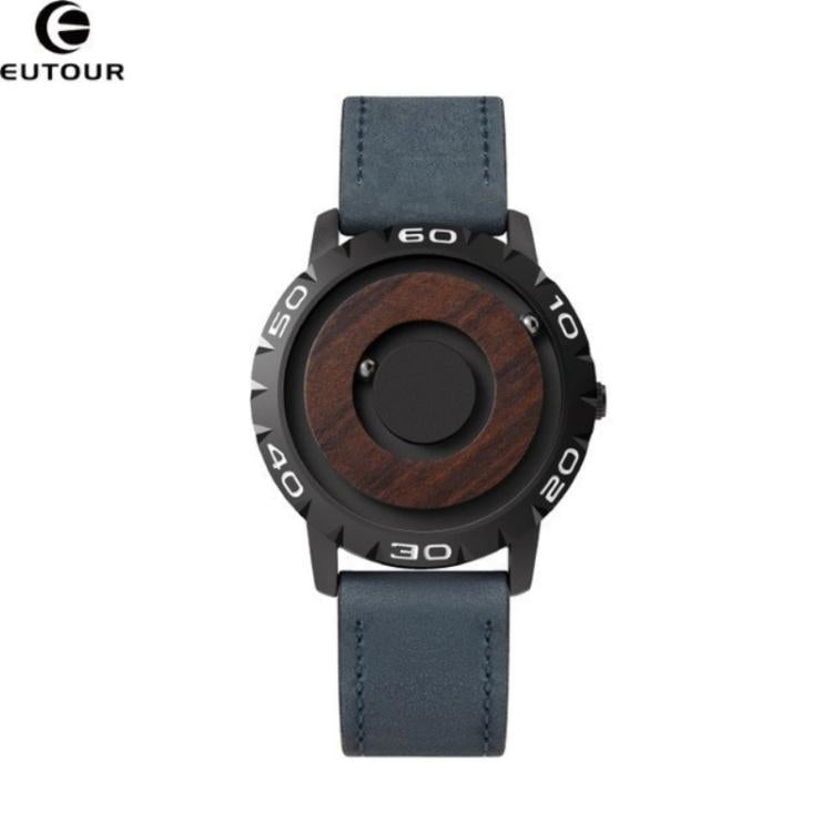 EUTOUR E030 Magnetic Levitation Watch Sci-Fi Floating Dial Wristwatch For Students With Silicone And Stainless Steel Strap Minimalist Concept Timepiece — E031B-J2A