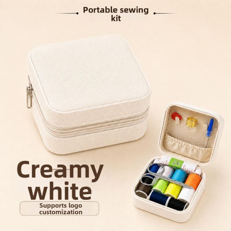 Portable Sewing Kit With Case - 11 Color Threads & 6-Piece Tool Set For Home Repair — Black Set