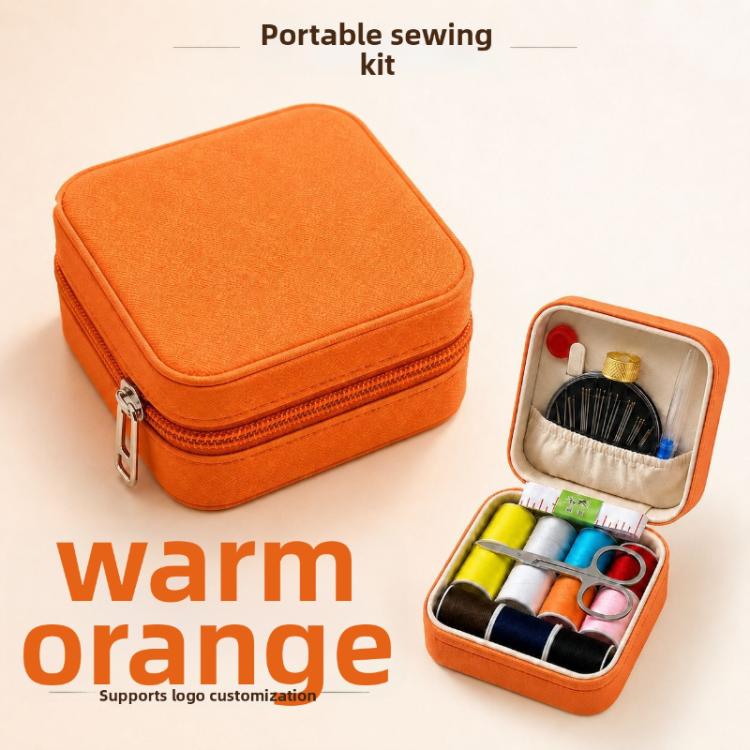Portable Sewing Kit With Case - 11 Color Threads & 6-Piece Tool Set For Home Repair — Pine Green