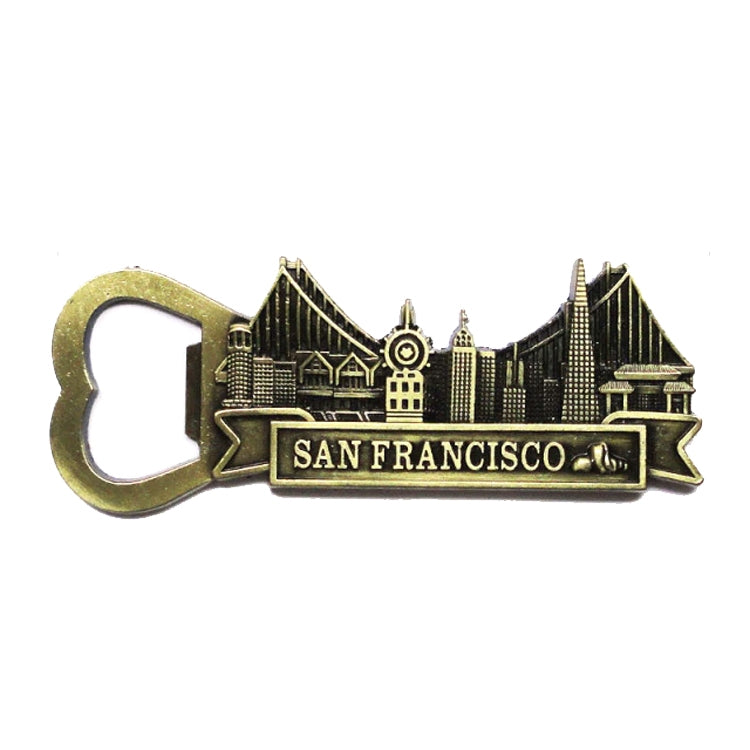 Architectural Landscape Metal Magnetic Refrigerator Stickers Home Decoration — view 13