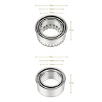3pcs/set Stainless Steel Round Dumplings Wrappers Molds Set Cutter Maker Tools