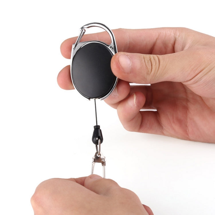 Outdoor Telescopic Wire Rope Key Ring Burglar Keychain EDC Retractable Chain Return key Ring Holder