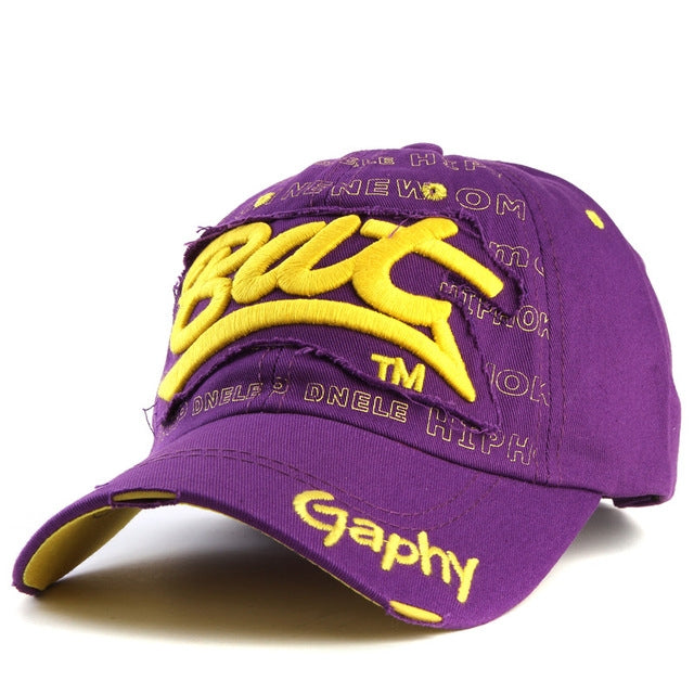 Embroidery Letter Pattern Adjustable Curved Eaves Baseball Cap, Head Circumference: 54-62cm — view 15