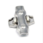 304 Stainless Steel Plate Single Clip Double Clamp Wire Rope Clamp — M3 Double Clip