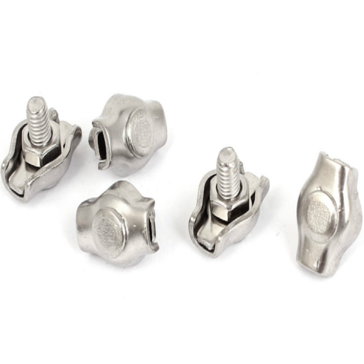 304 Stainless Steel Plate Single Clip Double Clamp Wire Rope Clamp — view 15