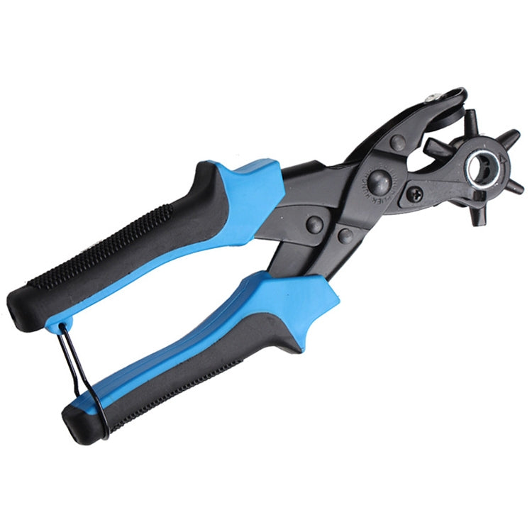 Multifunctional Belt Hole Puncher with 6 Holes Leather Hole Punch for Leather Belts Cards Paper Fabric