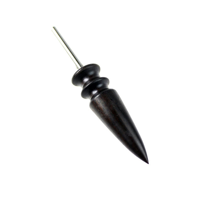 Leather Tool Edge Electric Polishing Slicker Flat Pointed Head Sandalwood Leathers Craft DIY Tools Tip Burnisher, Set（with S, L）