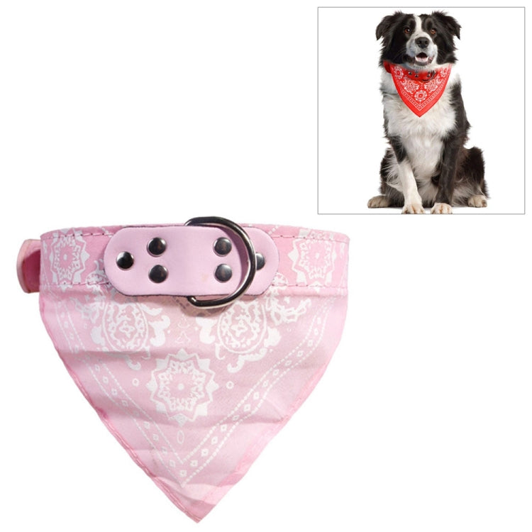 Adjustable Dog Bandana Leather Printed Soft Scarf Collar Neckerchief for Puppy Pet — view 10