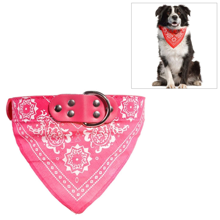 Adjustable Dog Bandana Leather Printed Soft Scarf Collar Neckerchief for Puppy Pet — view 11