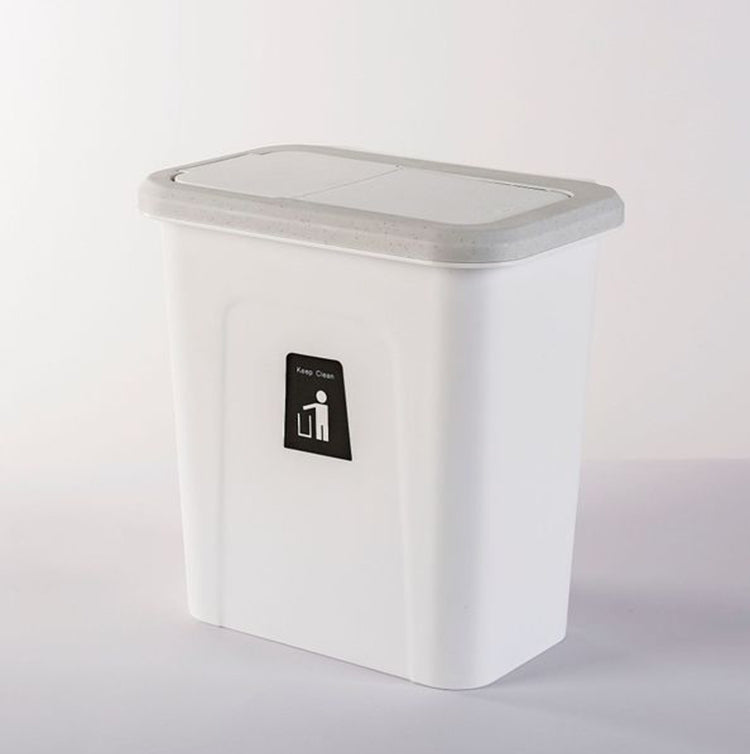 Kitchen Square Sorted Wall+mounted Hanging Plastic Sanitary Trash Can — view 13