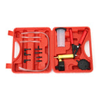Change Hand Held Vacuum Pistol Pump Tester Kit, 2 in 1 Brake Fluid Bleeder