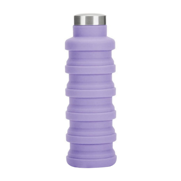 Portable Silicone Water Bottle Retractable Folding Coffee Bottle Outdoor Travel Drinking Sport Drink Kettle, Capacity:500ml — view 10