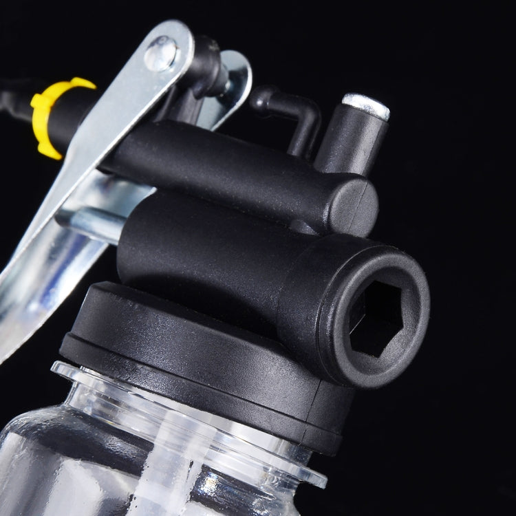 250cc Transparent High Pressure Pump Oiler Lubrication Oil Can Plastic Machine Oiler Grease 245mm Length flex Gun