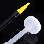 250cc Transparent High Pressure Pump Oiler Lubrication Oil Can Plastic Machine Oiler Grease 245mm Length flex Gun