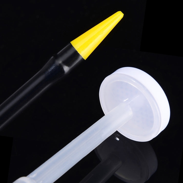 250cc Transparent High Pressure Pump Oiler Lubrication Oil Can Plastic Machine Oiler Grease 245mm Length flex Gun