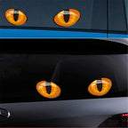 10pcs 10*8cm Cute Simulation Cat Eyes Car Stickers 3D Vinyl Decal for Rearview Mirror Car Head Engine Cover Windows Decoration
