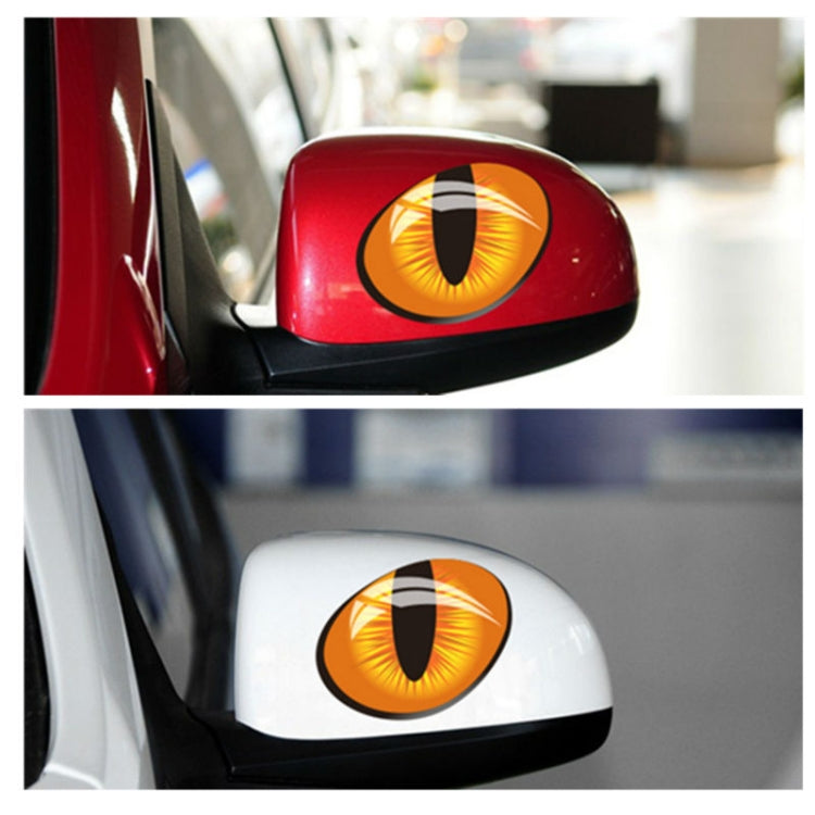10pcs 10*8cm Cute Simulation Cat Eyes Car Stickers 3D Vinyl Decal for Rearview Mirror Car Head Engine Cover Windows Decoration