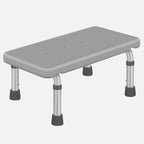 Lightweight Non-slip Mat Shower Stool Safety Step Stool — Gray