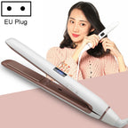 Hair Straightener Iron LED Display Ceramic Coating Plate Ionic Curling Iron